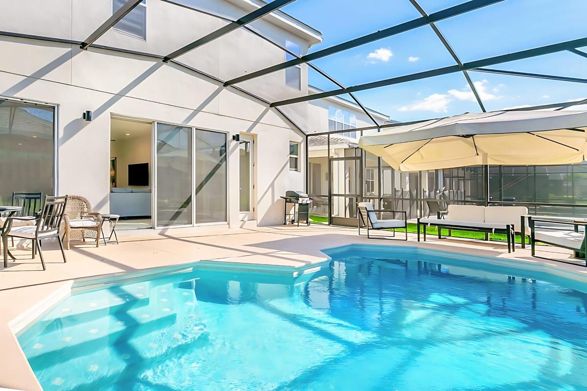 10Br Luxury Home Near Disney W Pool & Games Room Киссимми Экстерьер фото